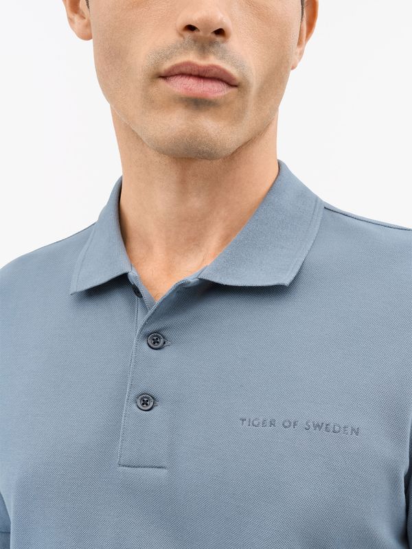 DARIOS Pique Polo Light Blue
