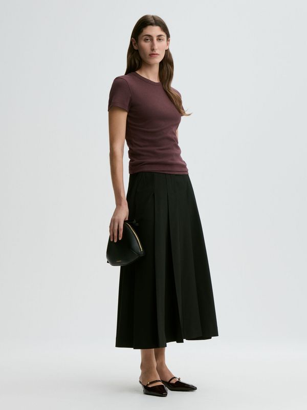 ALICIA Organic Cotton T-shirt Aubergine
