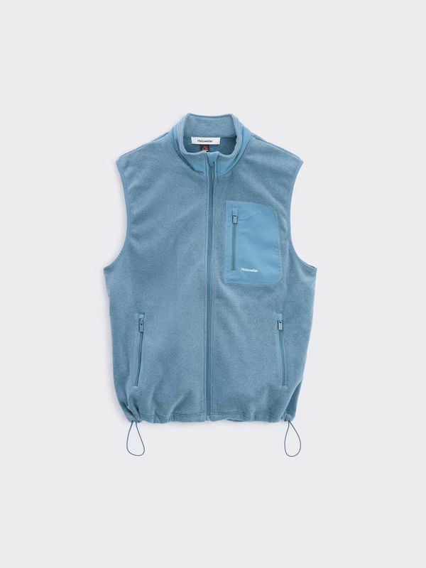 Regular Fleece Vest Dusty Blue