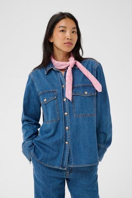 PhiPW Scarf Fragile Print Orchid Smoke