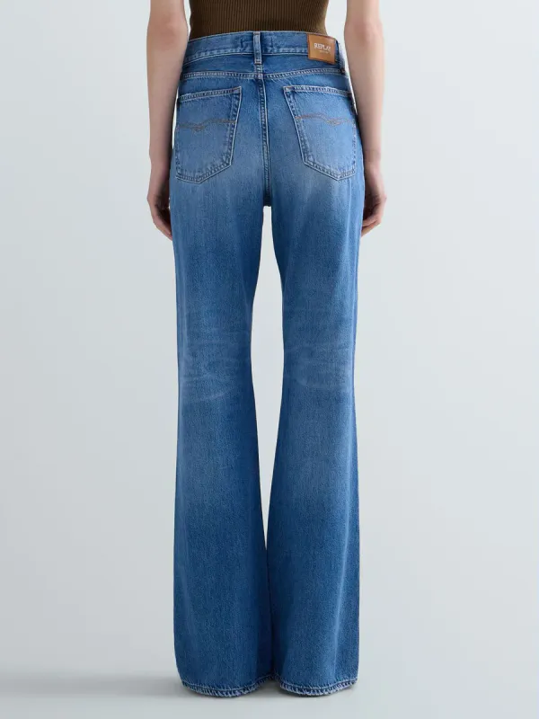 BECKA Flared Bootcut Jeans Medium Blue