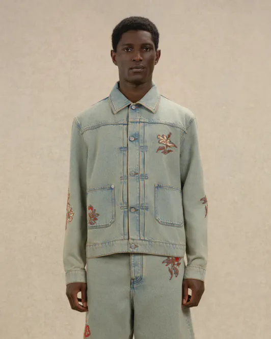 Hovedbilde VESTE Denim Dusty Brodée ...
