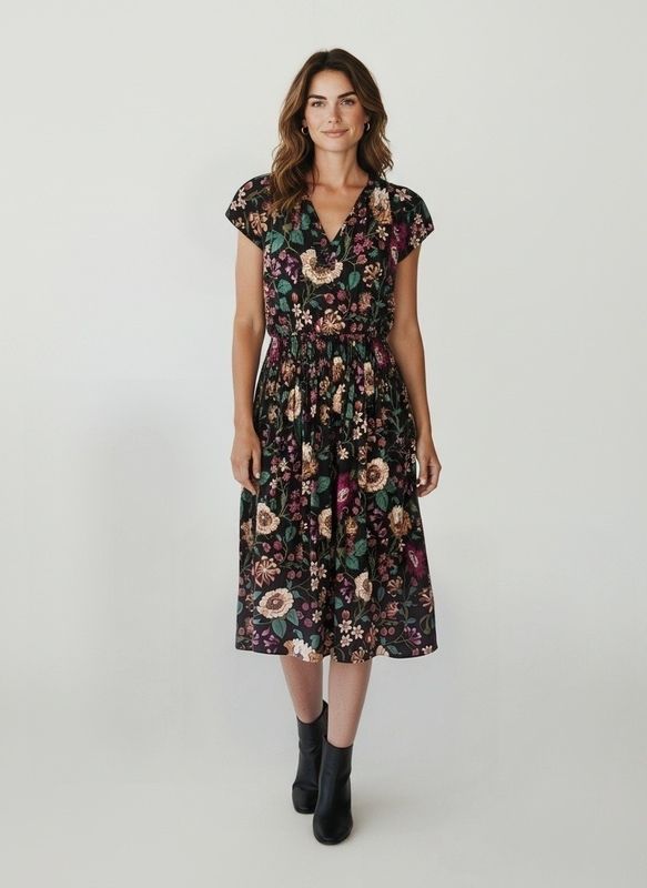 Marin Cotton Dress Dahlia