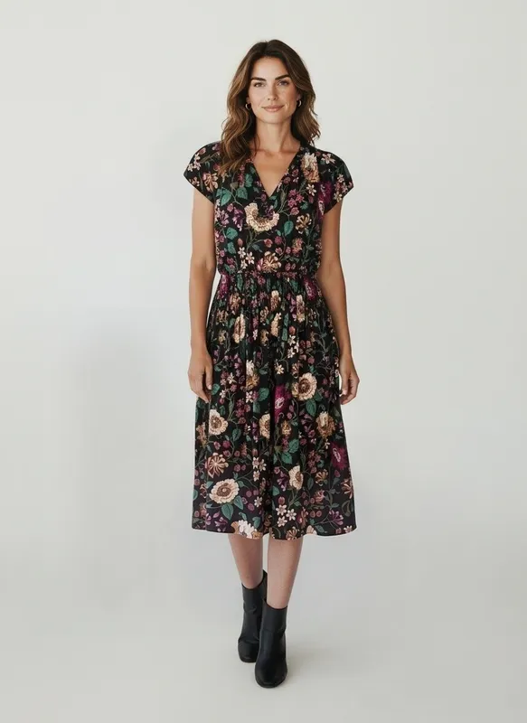 Marin Cotton Dress Dahlia