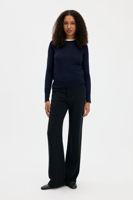 Hovedbilde Merino R-neck Sweater Navy 