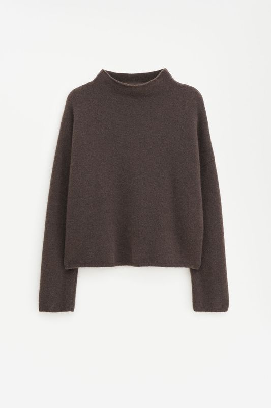 MIKA YAK Funnelneck Driftwood Sweater