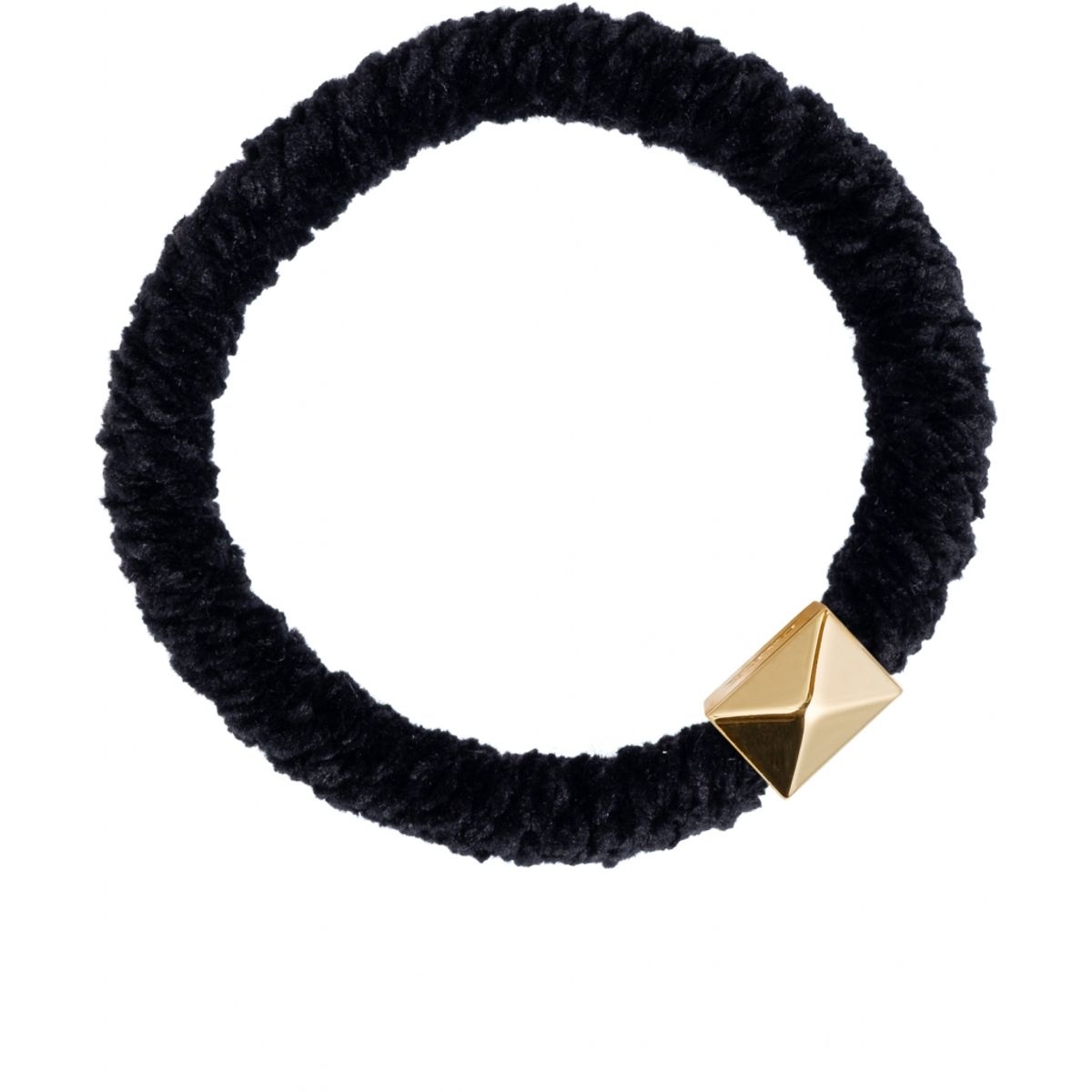 Fluffy Fat Hair Tie W/Gold