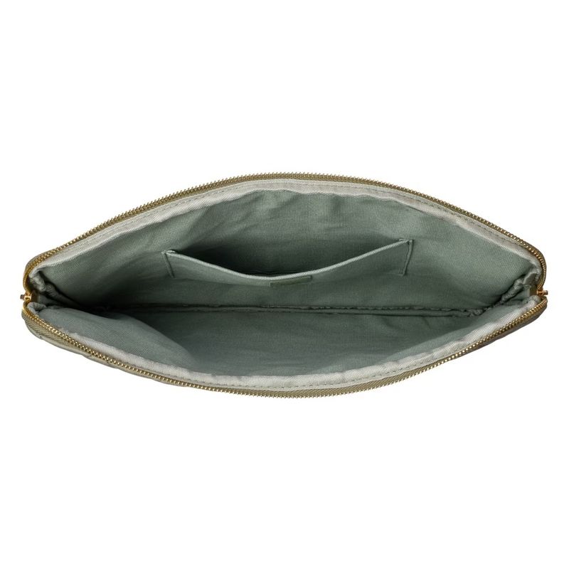 VELVET QUILTED Mac Cover Milieu Green