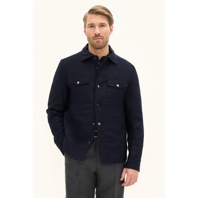 Hovedbilde Flannel Shirt Jacket Navy 