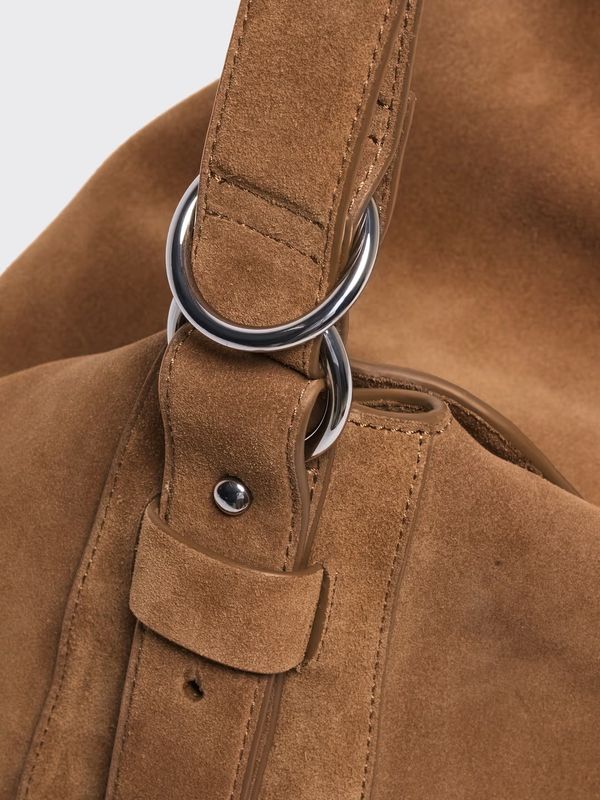 Bud Suede Bag Midi Camel