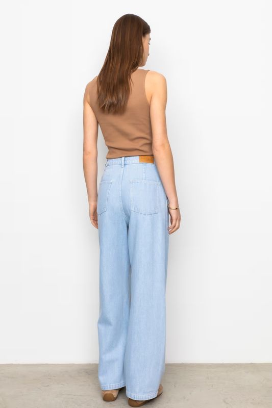 PEGGY Rib Boatneck Top Camel