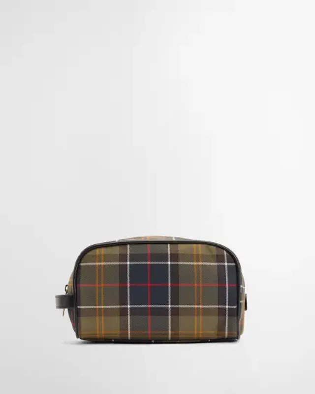 Tartan Washbag Olive 