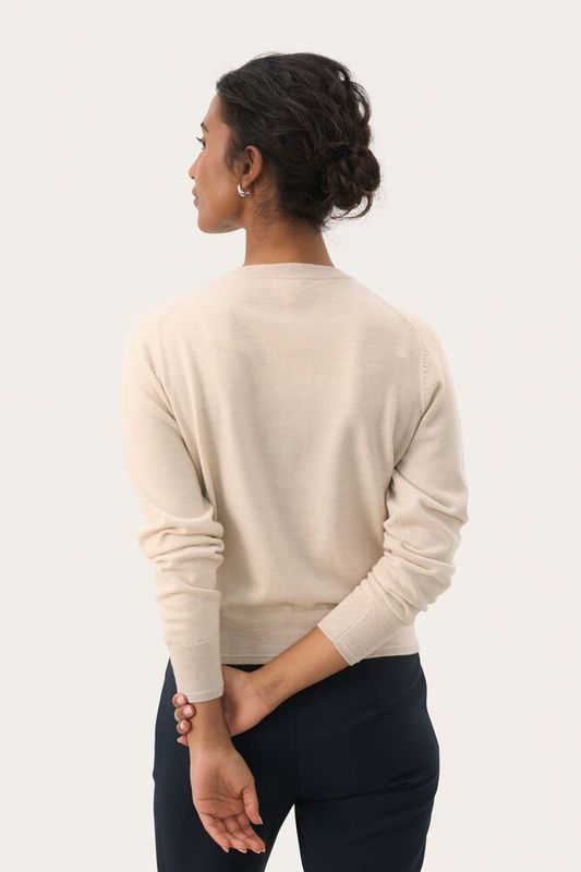 NOELANI Cardigan Natural Melange