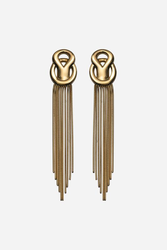 The Flounce Earrings Gold