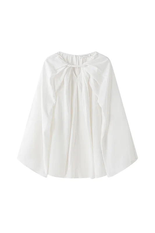 ALLIE Linen Blouse White