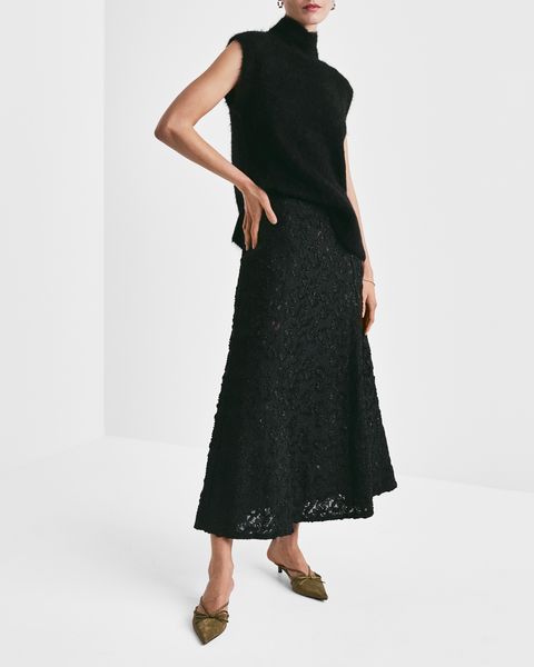 Hovedbilde Embroidery Lace Midi Skirt ...