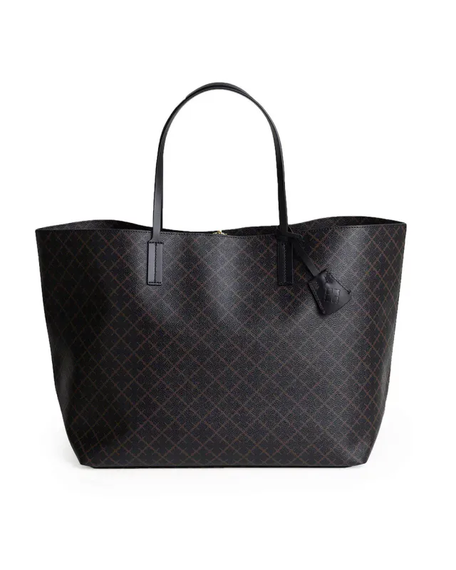 ABI TOTE Signature Flower Brown