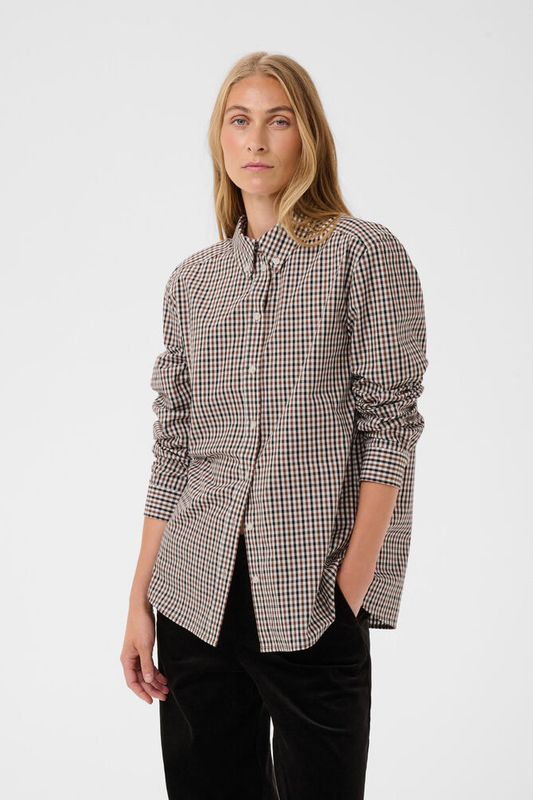 ChrestellaPW Shirt Brandied Apricot Check