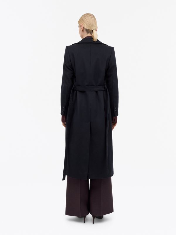 RIMINA Wool Cashmere Coat Dark Blue