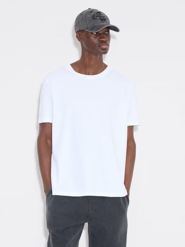 M. Crepe Tee White