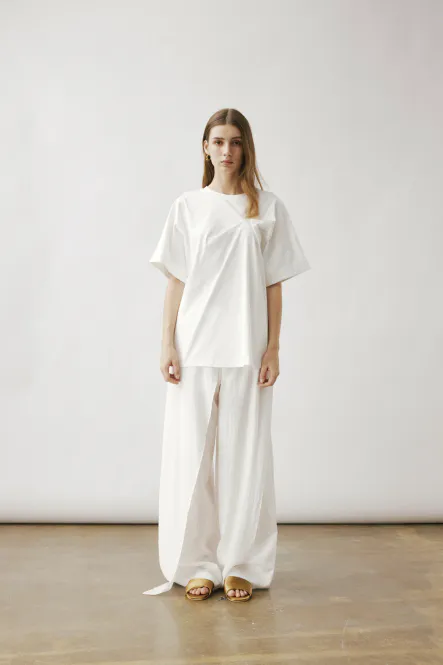 Hovedbilde AVANA Fold Tshirt White