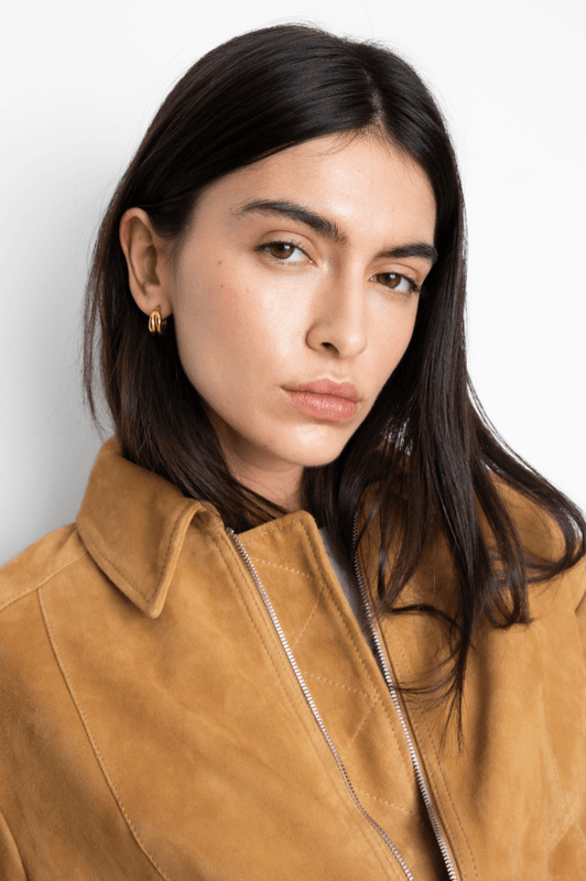 LEX Bomber Jacket Light Camel Suede