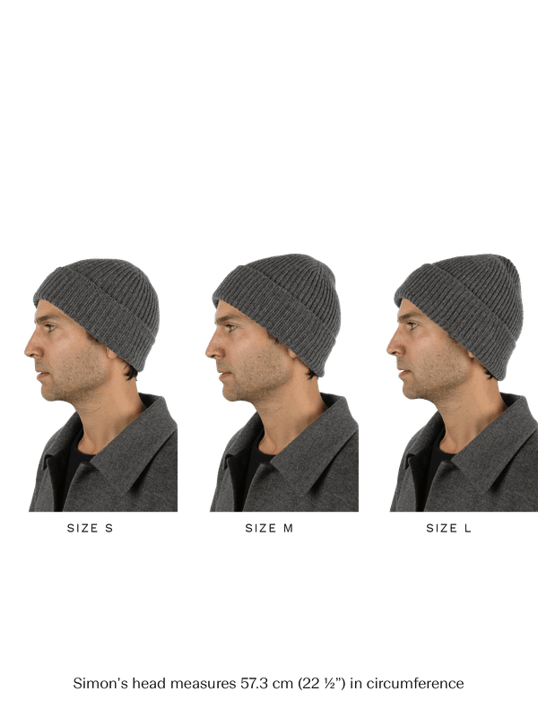 Oslo Beanie Cashmere Wool Rime Grey 