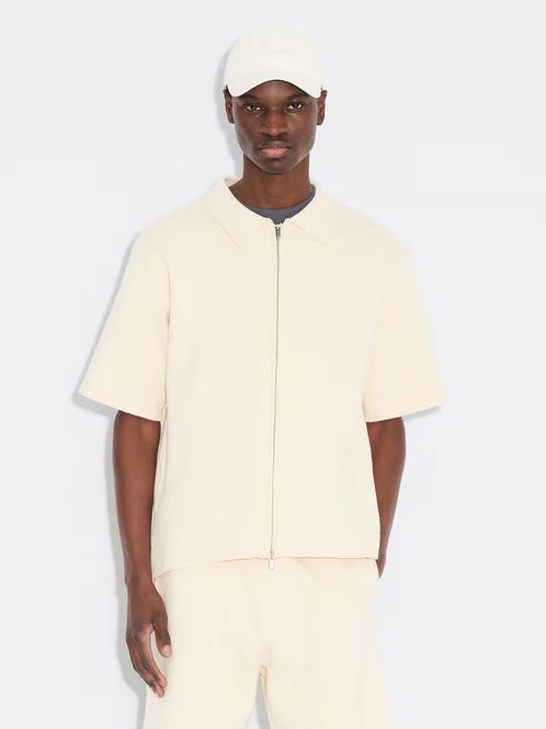 Hovedbilde Summer Zip-Up Polo Knit Ecru