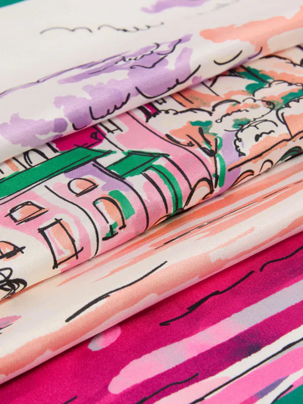 ONESTO scarf Silk Pink 