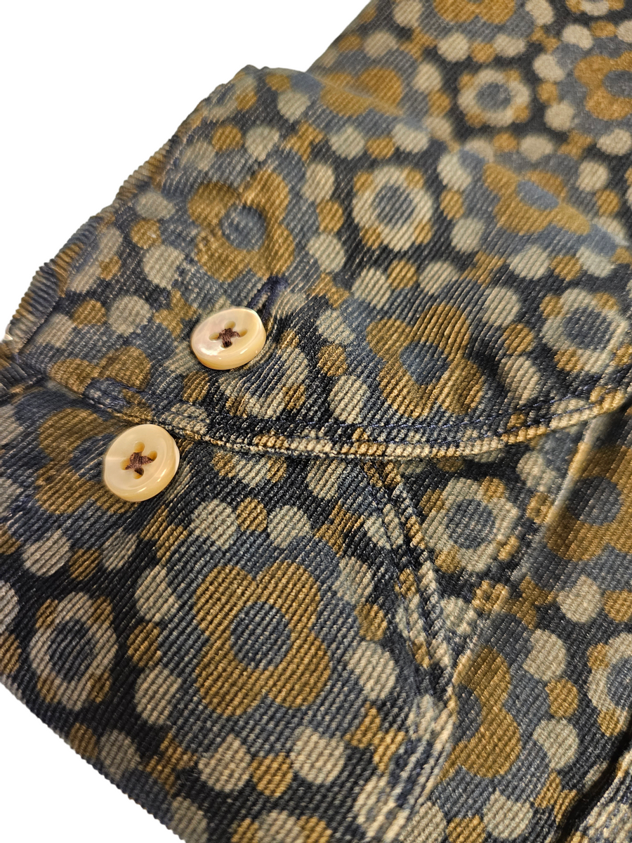 CASUAL PATTERNED CORD SHIRT Grey 