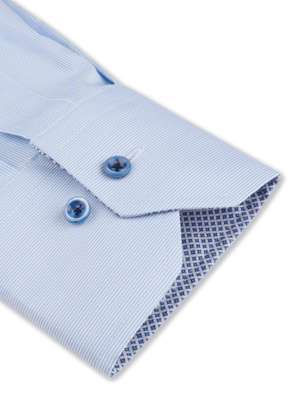 Light blue Contrast Twill Shirt Slimline