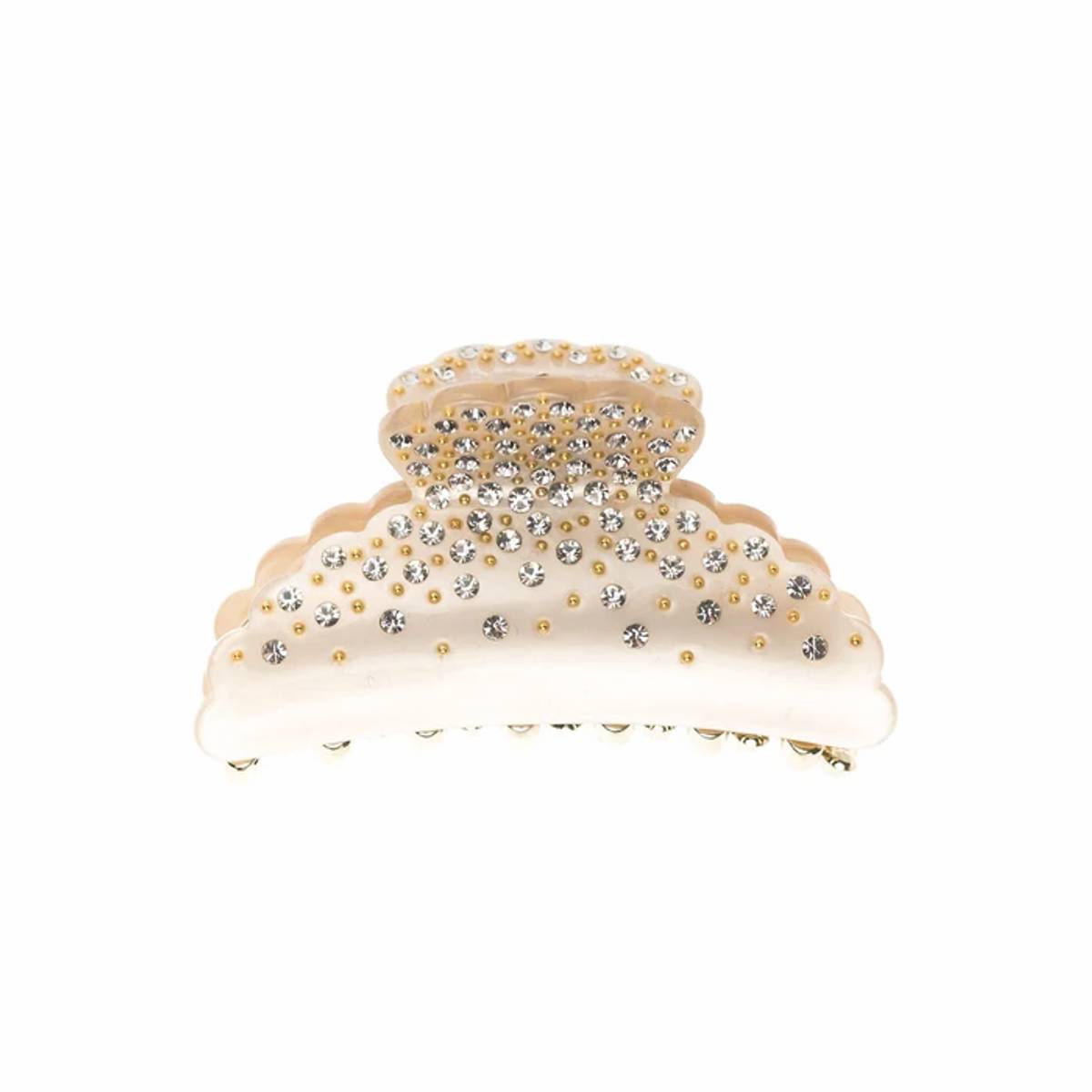 CRYSTAL HAIR CLAW L Sand