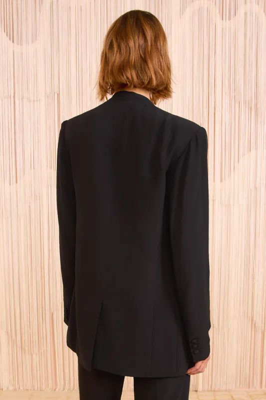 ELEA Draped Front Jacket Noir