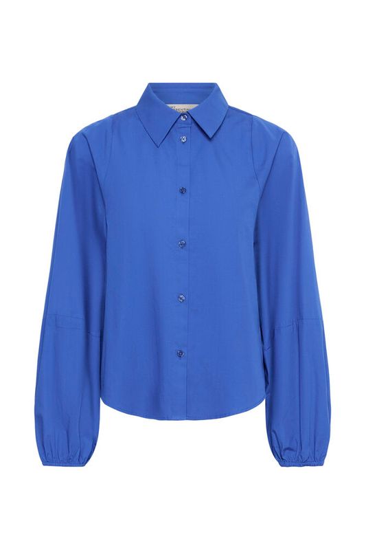 MWSunna Balloon Sleeve Shirt Beaucoup Blue