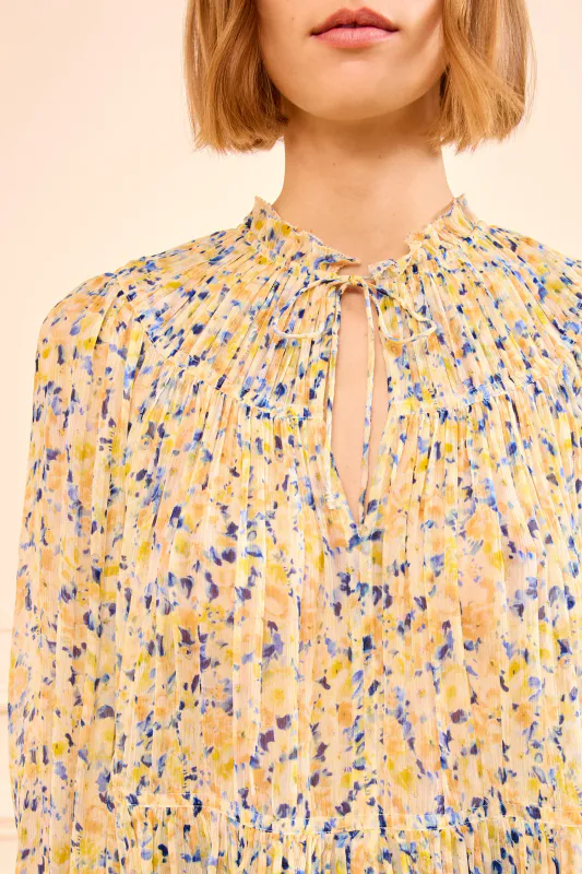 Leandra Silk Blouse Daffodil