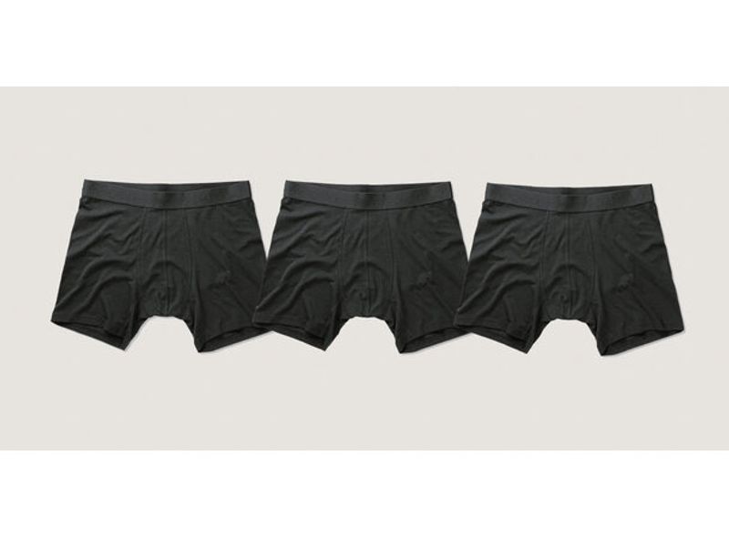 BASE BAMBOO BOXER 3PK Black 