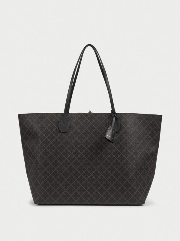 New ABI TOTE Printed Tote Bag Dark Chokolate