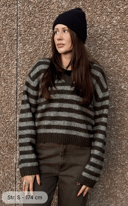 Hovedbilde MARIA Yak VNeck Sweater Brown ...
