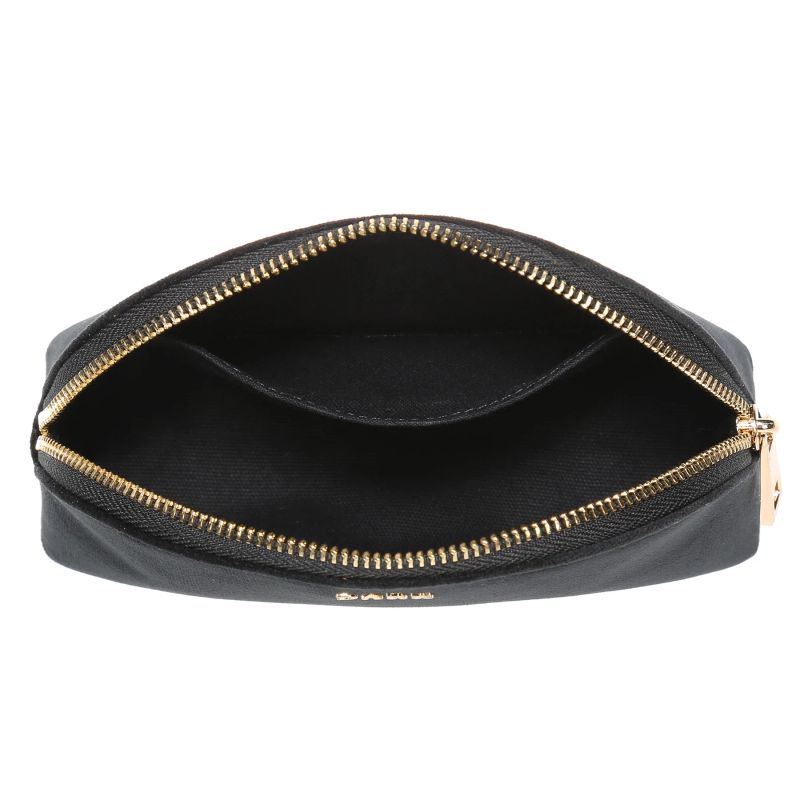 VELVET MAKEUP POUCH Black
