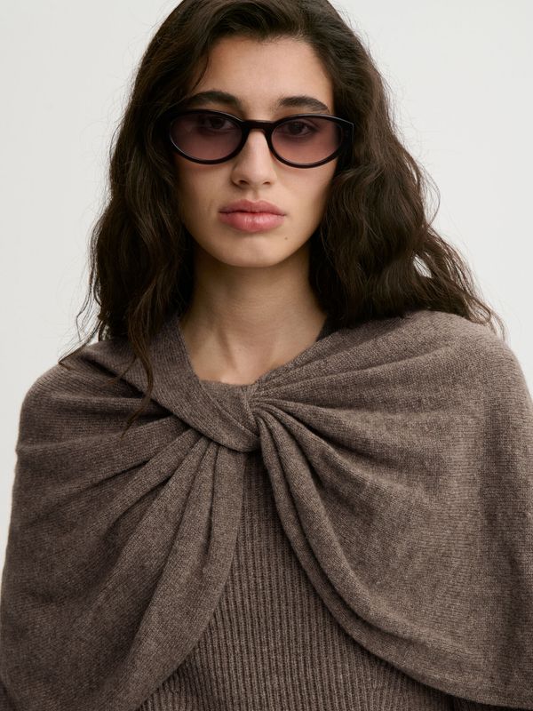 PINNE Wool Cape Fosil