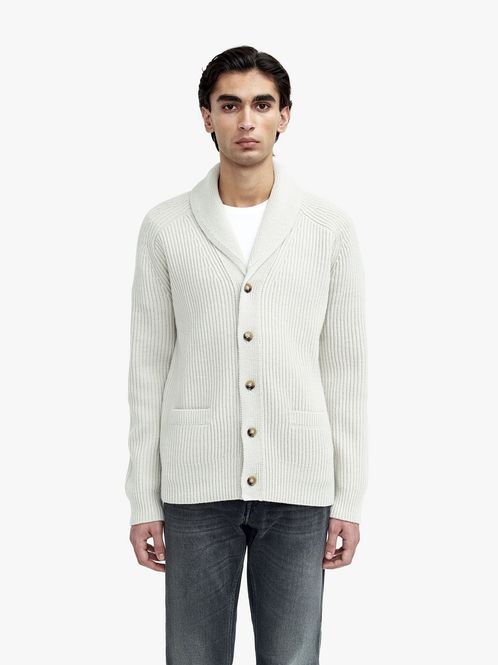 Hovedbilde Lester Wool Cardigan Beige 