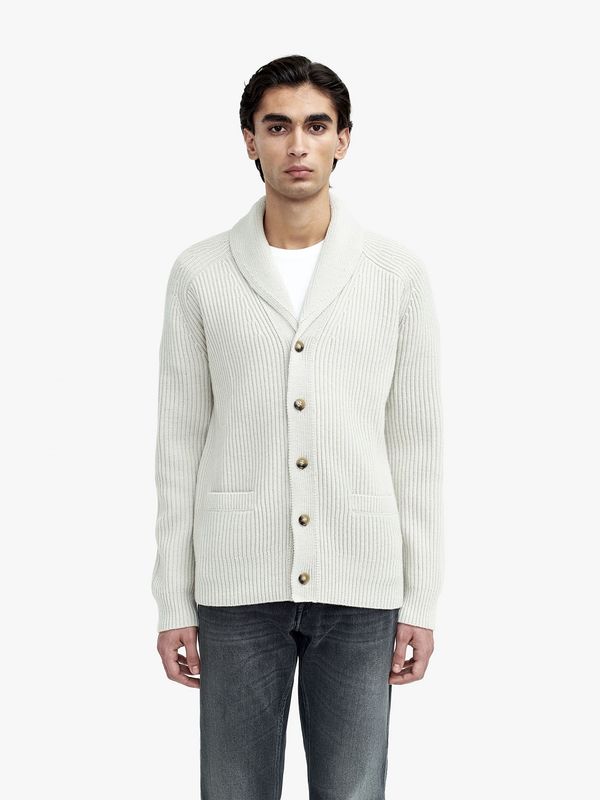 Lester Wool Cardigan Beige 