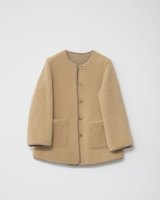 SHEARLING Coat Oatmeal
