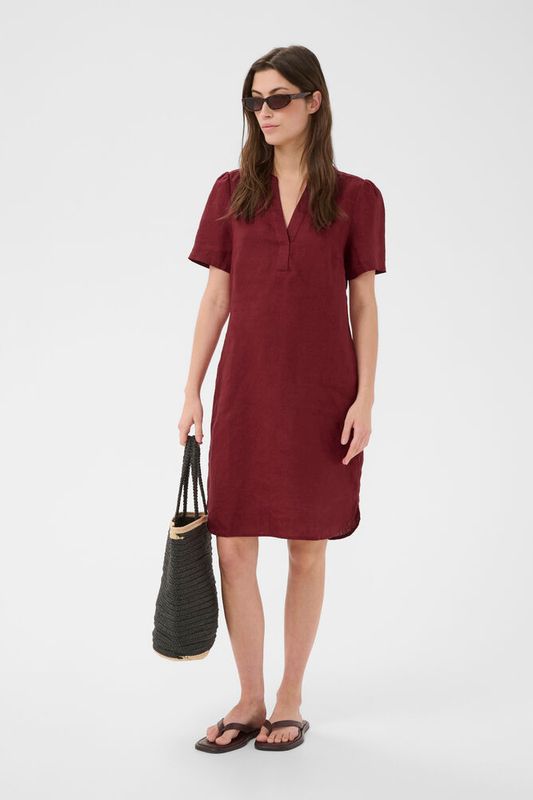 AminasePW Dress Burnt Russet