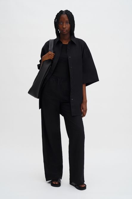 Hovedbilde Gillian Linen Trousers Black 