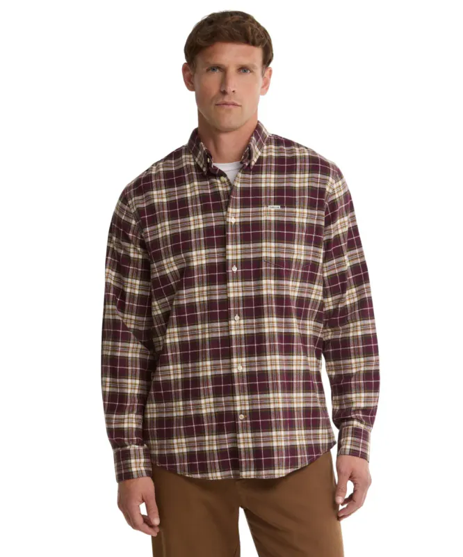 TELFIELD Regular Shirt Bordeaux
