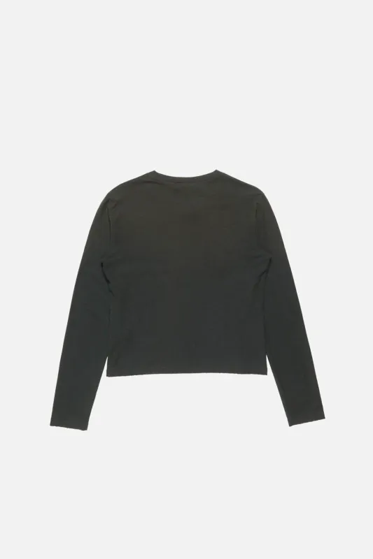 DISTRESSED Logo Tshirt Faded Black