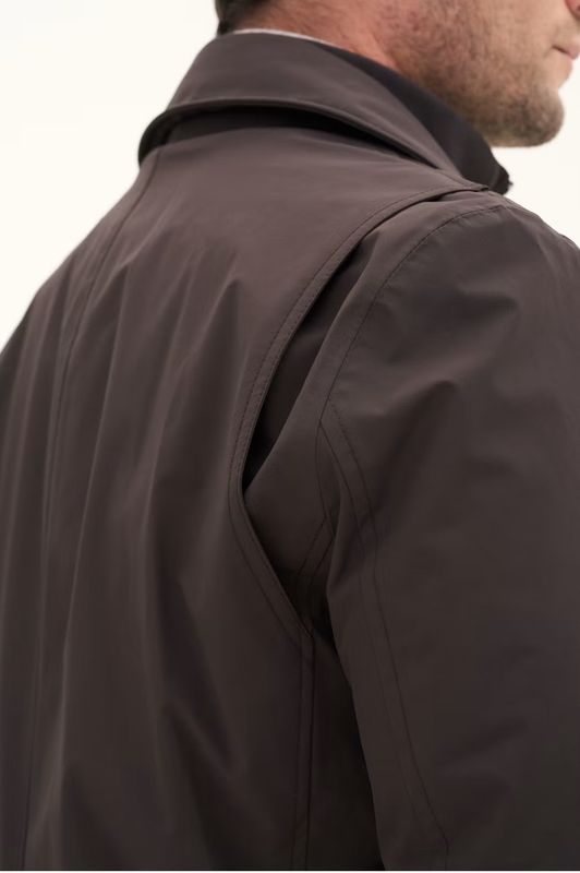 ZIPPED Padded Car Coat Terra Brown