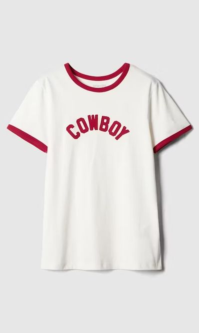 Hovedbilde RINGER Tee Worn White Red