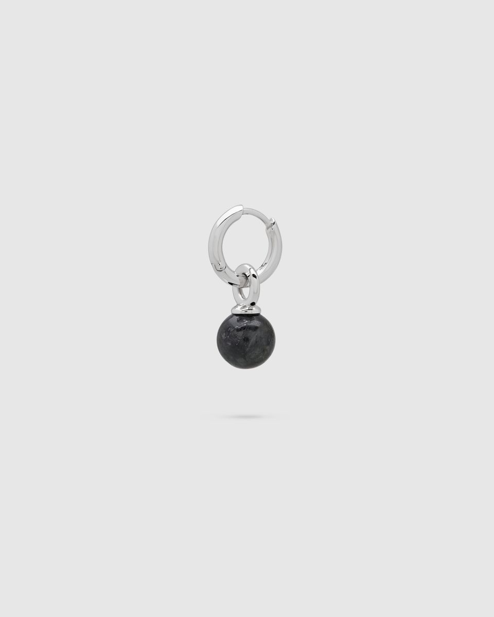 COVE Hoop Black Larvikite
